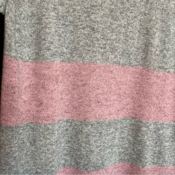 New Banana Republic Filpucci Gray & Pink Merino Wool Blend Tunic Sweater Medium - Picture 6 of 11